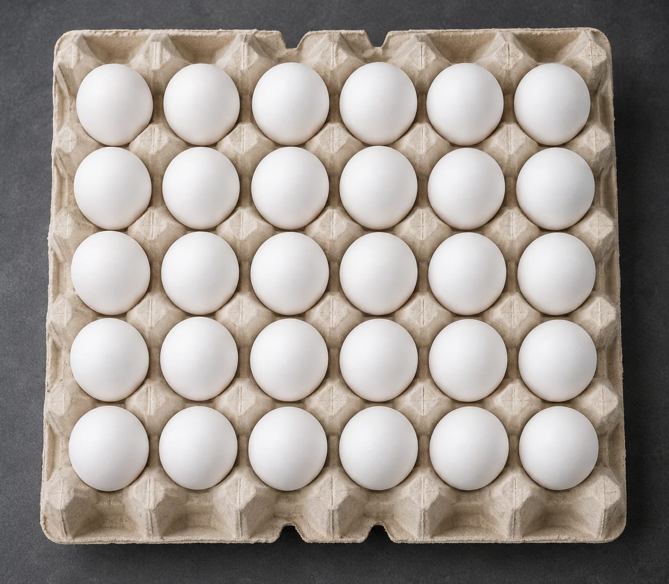 Fresh White Eggs